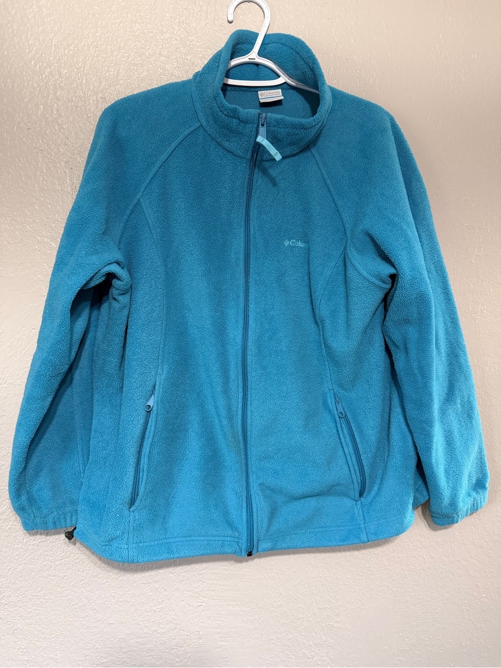 Columbia Women's Benton Springs Full Zip Fleece Jacket Plus Size 2X XXL Blue